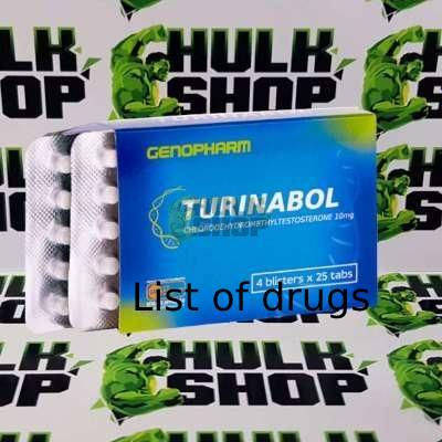 List of drugs